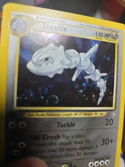 Steelix - 15/111 - Neo Genesis Holo Rare - 1st Edition SWIRL - Pokemon TCG Card - Image 2