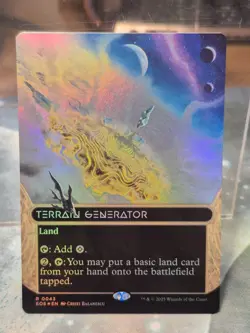 FOIL 043 Terrain Generator STELLAR SIGHTS BORDERLESS Edge of Eternities MTG Card - Image 1