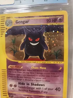 Pokemon Gengar TCG Expedition Base Set Holo Rare Card 13/165 CGC 9 w/ Subgrades - Image 2