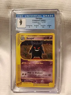 Pokemon Gengar TCG Expedition Base Set Holo Rare Card 13/165 CGC 9 w/ Subgrades - Image 4