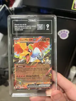 Pokemon TCG Ethan's Ho-Oh EX Holo Card 039/182 Destined Rivals Series TAG 9 - Image 1
