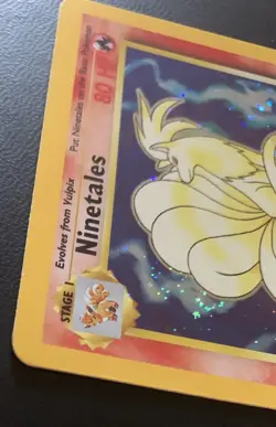 Ninetales 13/130 Holo Swirl Rare Unlimited Base Set 2 Pokemon Card TCG 2000 WOTC - Image 4