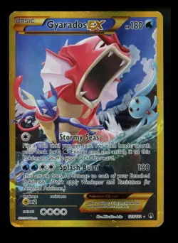 Gyarados EX 123/122 XY BREAKpoint 2016 Secret Holo Rare SHINY Pokemon Card TCG - Image 1