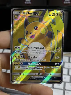 Raichu GX SM90 Black Star Promo 2017 Full Art Holo Pokemon Card TCG - Image 3