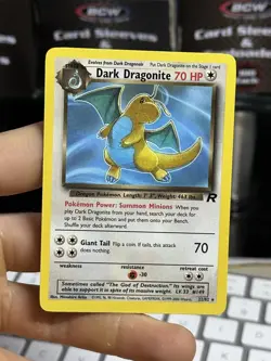 Dark Dragonite 22/82 Team Rocket 2000 WOTC Non-Holo Rare Pokemon Card TCG - Image 3