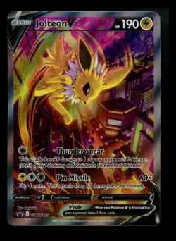Jolteon V SWSH183 Black Star Promo 2021 Alt Art Pokemon Card TCG - Image 1