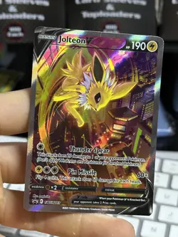 Jolteon V SWSH183 Black Star Promo 2021 Alt Art Pokemon Card TCG - Image 3