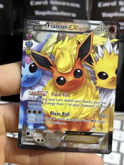 Flareon EX RC28/RC32 Generations 2016 Radiant Collection Full Art Pokemon Card - Image 3