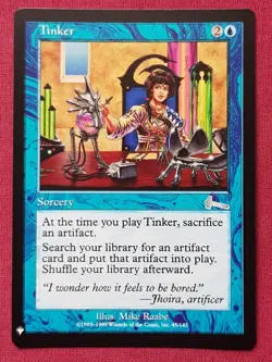 Magic The Gathering MYSTERY BOOSTER MB1 TINKER blue card MTG - Image 1