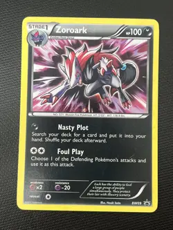 Zoroark BW09 Pokemon Card Promo Holo Rare Near Mint NM - Regular Size - Image 1