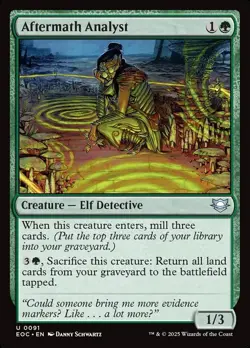 1x - Aftermath Analyst - CMR: Edge of Eternities - UC NM MTG - Image 1