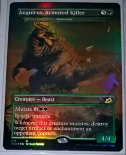 Foil Anguirus, Armored Killer Gemrazer 376 NM English MTG Magic The Gathering - Image 1