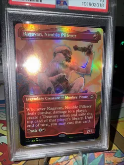 PSA 10 Gem Mint MTG Ragavan, Nimble Pilferer Modern Horizons 2 Borderless Foil - Image 2