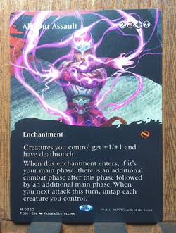 MTG❤✨ All-Out Assault (Borderless) Tarkir: Dragonstorm NEAR MINT❤💕✨ - Image 1