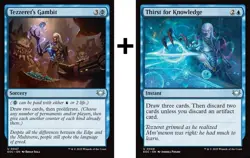 1x - Tezzeret's Gambit + Thirst for Knowledge - CMR: Edge of Eternities - NM MTG - Image 1