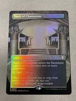Vault of Champions (Borderless) FOIL MTG Commander Masters NM - Image 1