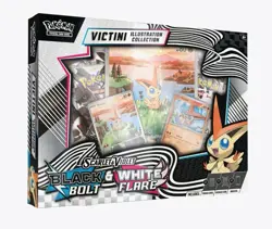 Pokemon TCG Black Bolt & White Flare Unova Victini Illustration Collection Box - Image 1
