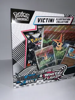 Pokemon TCG Black Bolt & White Flare Unova Victini Illustration Collection Box - Image 3