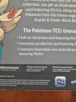 Pokemon TCG Black Bolt & White Flare Unova Victini Illustration Collection Box - Image 3