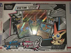 Pokemon TCG Black Bolt & White Flare Unova Victini Illustration Collection Box - Image 1