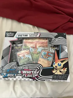 Pokemon TCG Black Bolt & White Flare Unova Victini Illustration Collection Box - Image 1