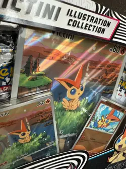 Pokemon TCG Black Bolt & White Flare Unova Victini Illustration Collection Box - Image 3
