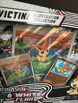 Pokemon TCG Black Bolt & White Flare Unova Victini Illustration Collection Box - Image 4
