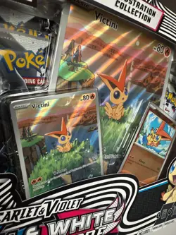 Pokemon TCG Black Bolt & White Flare Unova Victini Illustration Collection Box - Image 5