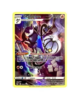 Chandelure TG04/TG30 Lost Origin Trainer Gallery Full Art Holo Pokemon TCG NM - Image 1