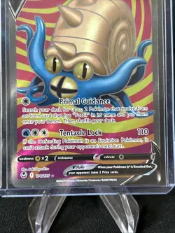 Pokemon Omastar V (Full Art) 174/195 Sword & Shield - Silver Tempest Holo / New - Image 3