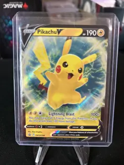 Pikachu V SWSH198 - Ultra Rare Holo Promo Pokemon / Pack Fresh New / Black Star - Image 1