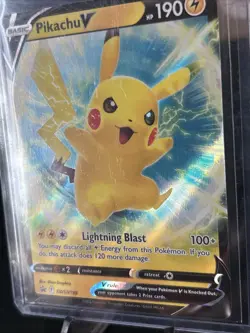 Pikachu V SWSH198 - Ultra Rare Holo Promo Pokemon / Pack Fresh New / Black Star - Image 4
