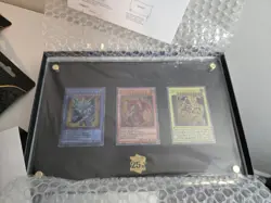 YuGiOh TCG 25th Anniversary Stainless Steel Egyptian God Cards - Image 1