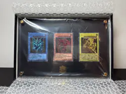 YuGiOh TCG 25th Anniversary Stainless Steel Egyptian God Cards - Image 1