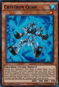 Yugioh - Crystron Quan (Super Rare) (1st Edition) - INOV-EN015 P - Image 1