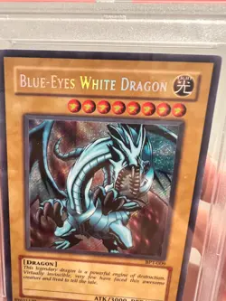 PSA 10 Blue-Eyes White Dragon BPT-009 2003 Secret Rare Tin Promo Yugioh TCG - Image 2