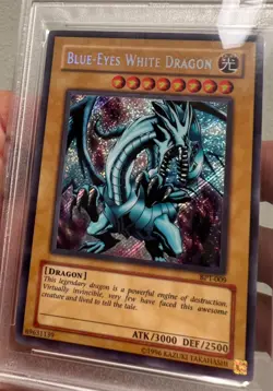 PSA 10 Blue-Eyes White Dragon BPT-009 2003 Secret Rare Tin Promo Yugioh TCG - Image 5