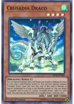 Yugioh - Crusadia Draco (Super Rare) (1st Edition) - MP19-EN080 P - Image 1