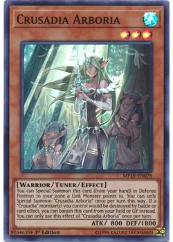 Yugioh - Crusadia Arboria (Super Rare) (1st Edition) - MP19-EN078 P - Image 1