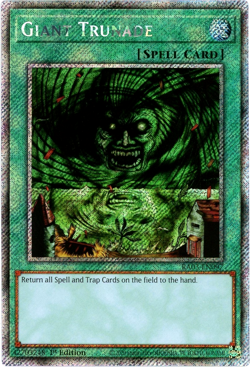YuGiOh! Giant Trunade - RA03-EN097 Platinum Secret Rare 1st Edition NM/M - Image 1
