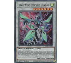 Yugioh - Clear Wing Synchro Dragon (Super Rare) (1st Edition) - LED8-EN001 P - Image 1