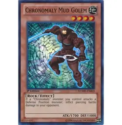 Yugioh - Chronomaly Mud Golem (Super Rare) (1st Edition) - NUMH-EN003 P - Image 1