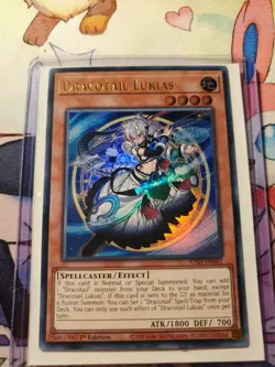 YuGiOh - Dracotail Lukias - JUSH-EN001 - Ultra Rare - 1st Edition - NM - Image 1