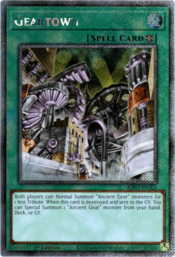 YuGiOh! Geartown RA03-EN203 - Platinum Secret Rare 1st Edition NM/M - Image 1