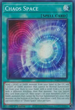 Yugioh - Chaos Space (Super Rare) (1st Edition) - RA01-EN065 P - Image 1