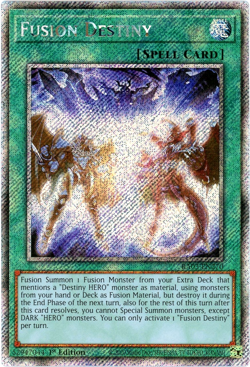 YuGiOh! Fusion Destiny RA03-EN270 - Platinum Secret Rare 1st Edition NM/M - Image 1