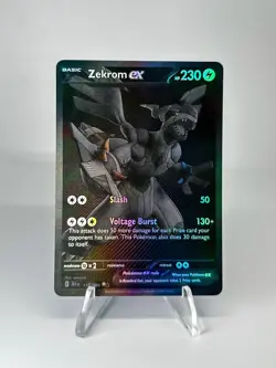 Pokemon Zekrom EX 172/86 Black Bolt English Monochrome Secret Rare Card MINT - Image 1