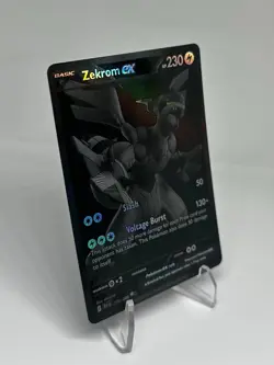 Pokemon Zekrom EX 172/86 Black Bolt English Monochrome Secret Rare Card MINT - Image 2