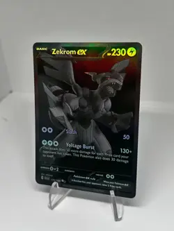 Pokemon Zekrom EX 172/86 Black Bolt English Monochrome Secret Rare Card MINT - Image 3