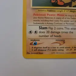 Pokemon 2001 Neo Revelation Vintage Sudowoodo 26/64 - Non-Holo Rare Card - LP - Image 4